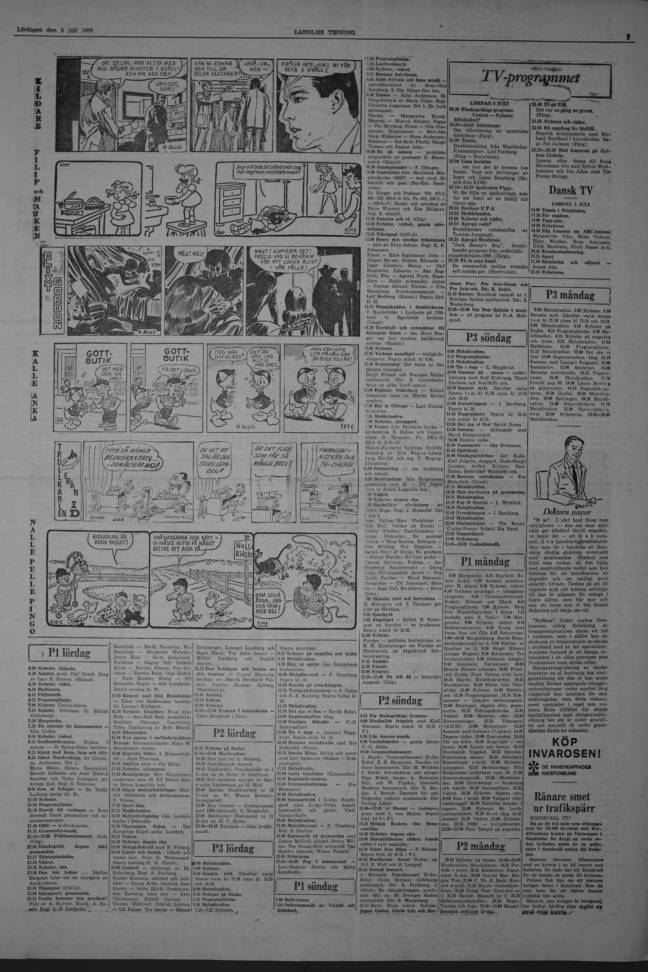 Laholms Tidning Lördag 5 juli 1969, sida 5