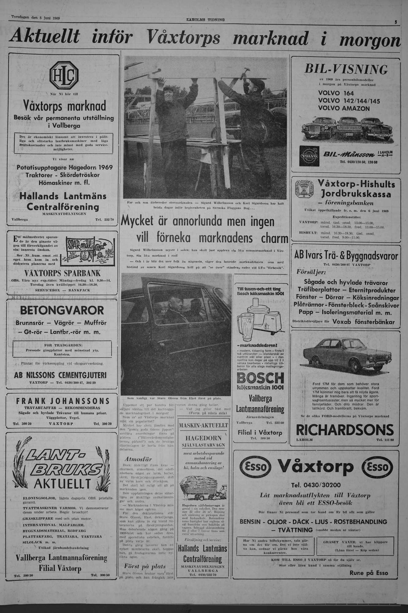 Laholms Tidning Torsdag 5 juni 1969, sida 5
