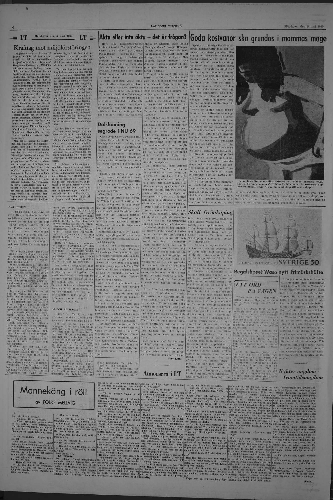 Laholms Tidning Måndag 5 maj 1969, sida 4