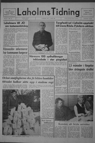 Förstasidan, Onsdag 5 mars 1969