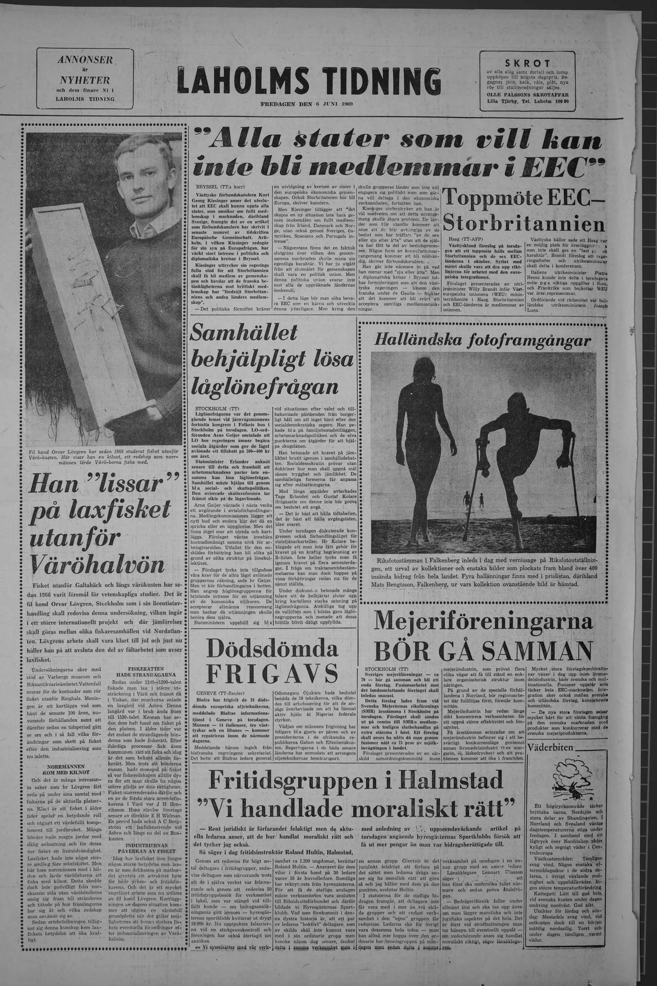 Laholms Tidning Fredag 6 juni 1969, sida 8