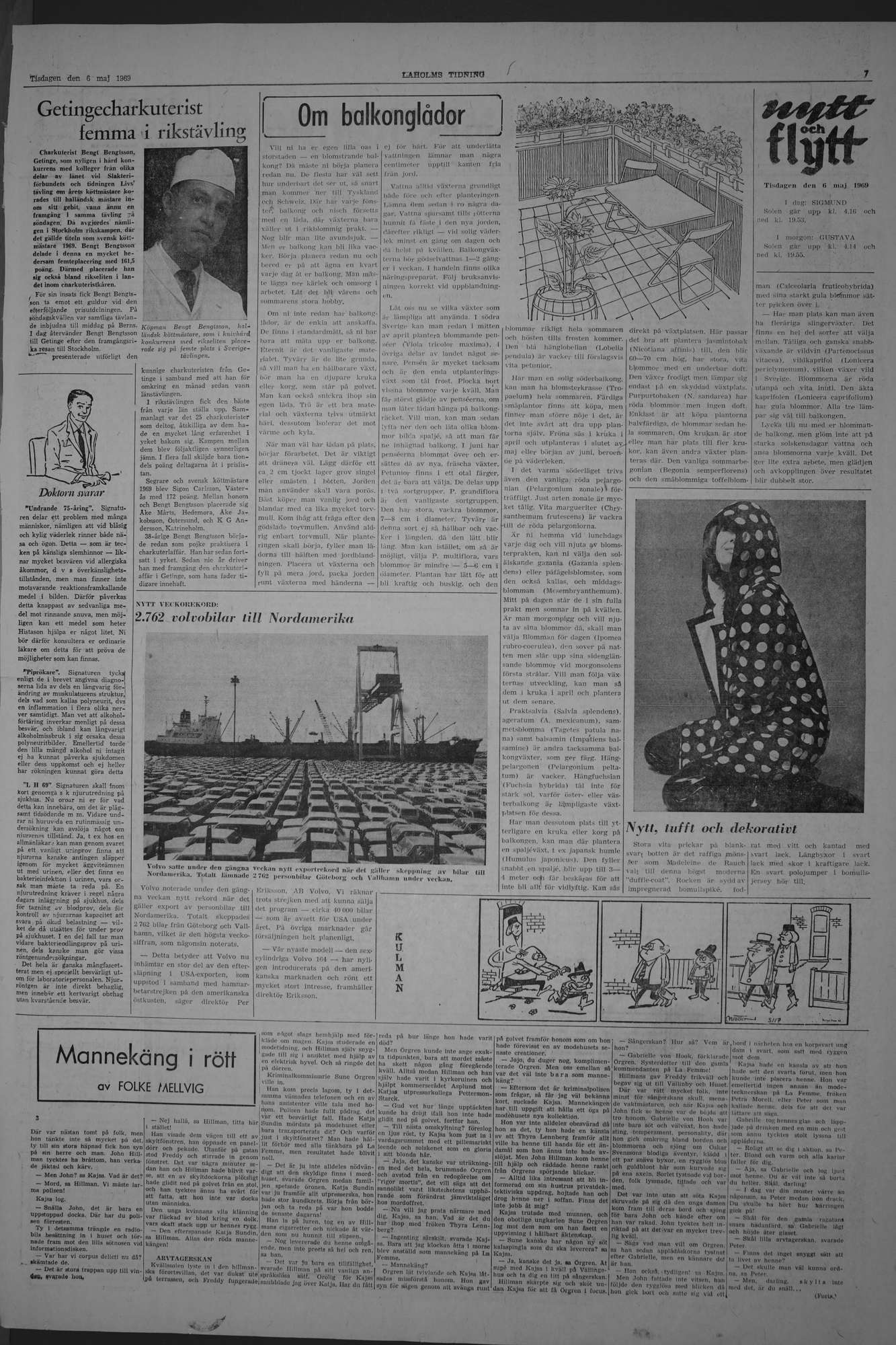 Laholms Tidning Tisdag 6 maj 1969, sida 7