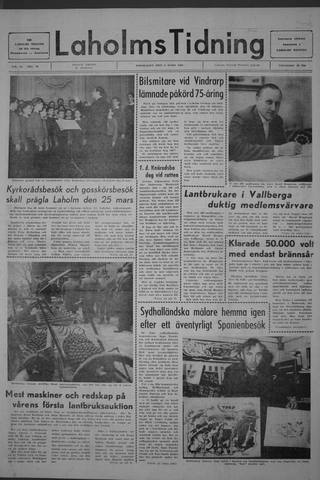 Förstasidan, Torsdag 6 mars 1969