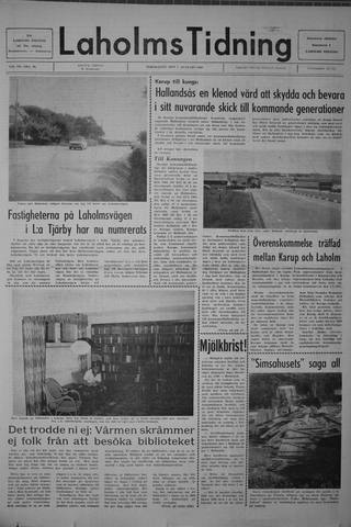 Förstasidan, Torsdag 7 augusti 1969