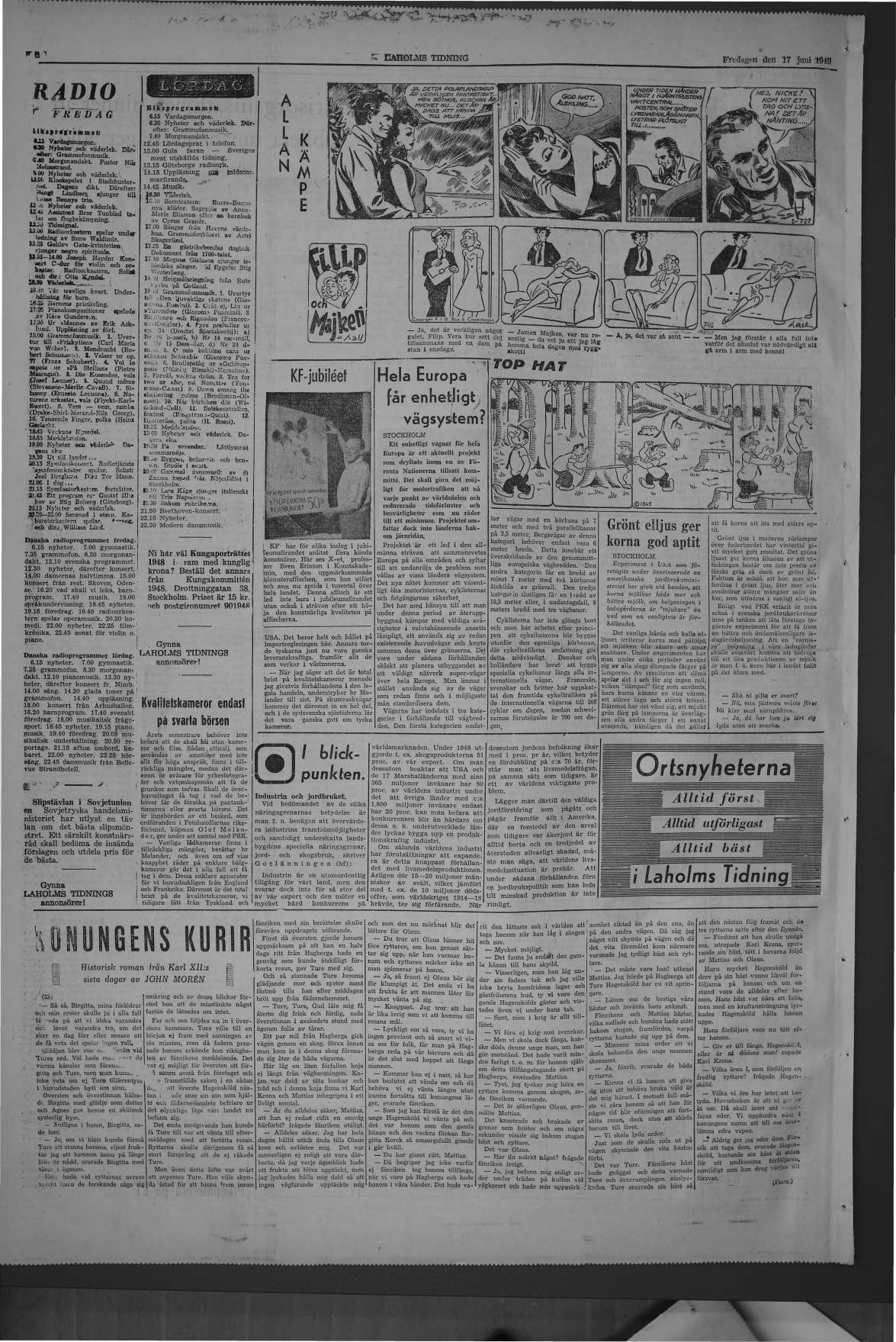 Laholms Tidning Fredag 17 juni 1949, sida 6