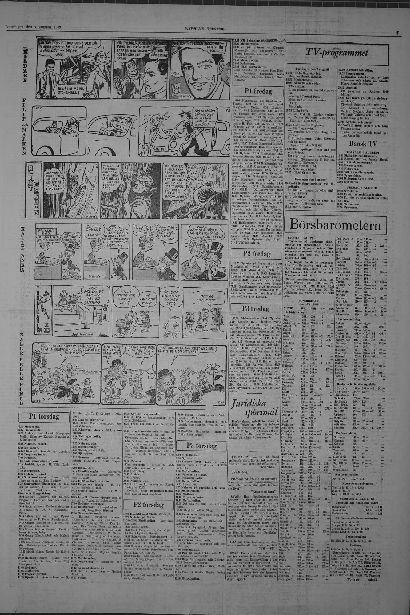 Laholms Tidning Torsdag 7 augusti 1969, sida 5