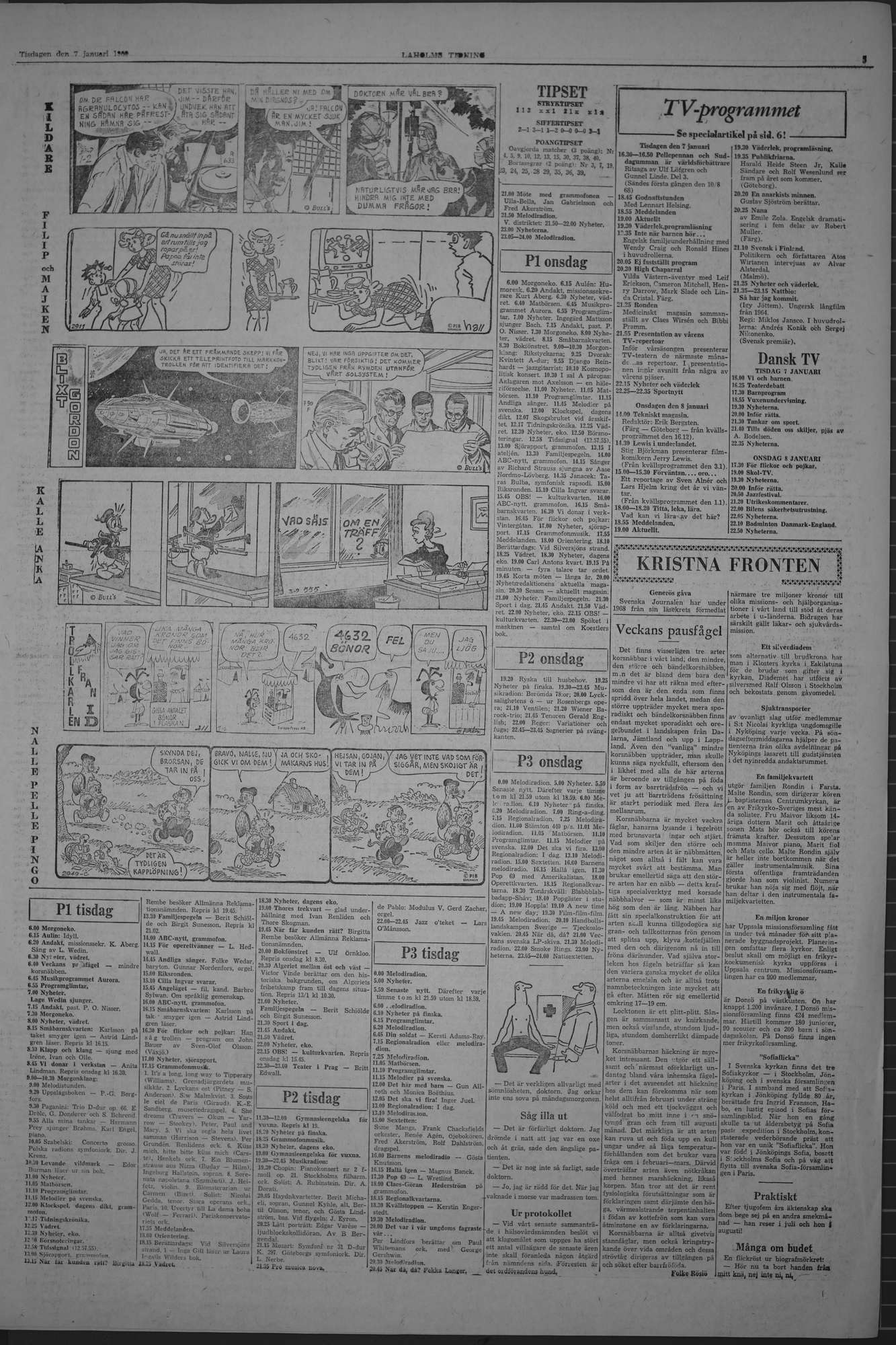 Laholms Tidning Tisdag 7 januari 1969, sida 5