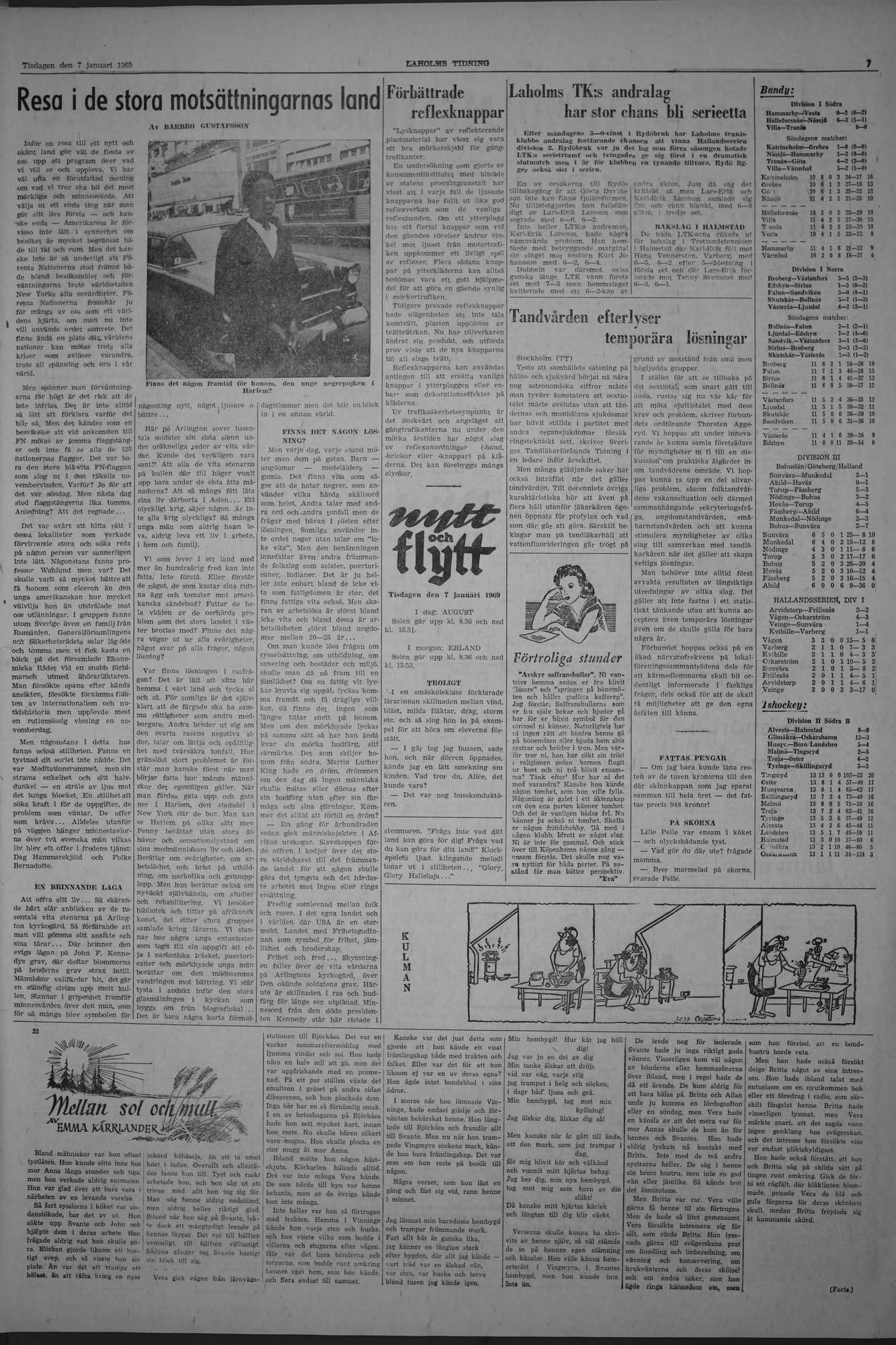 Laholms Tidning Tisdag 7 januari 1969, sida 7