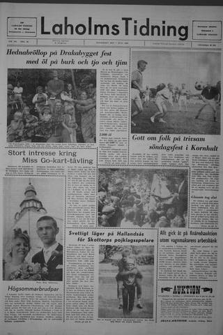 Förstasidan, Måndag 7 juli 1969