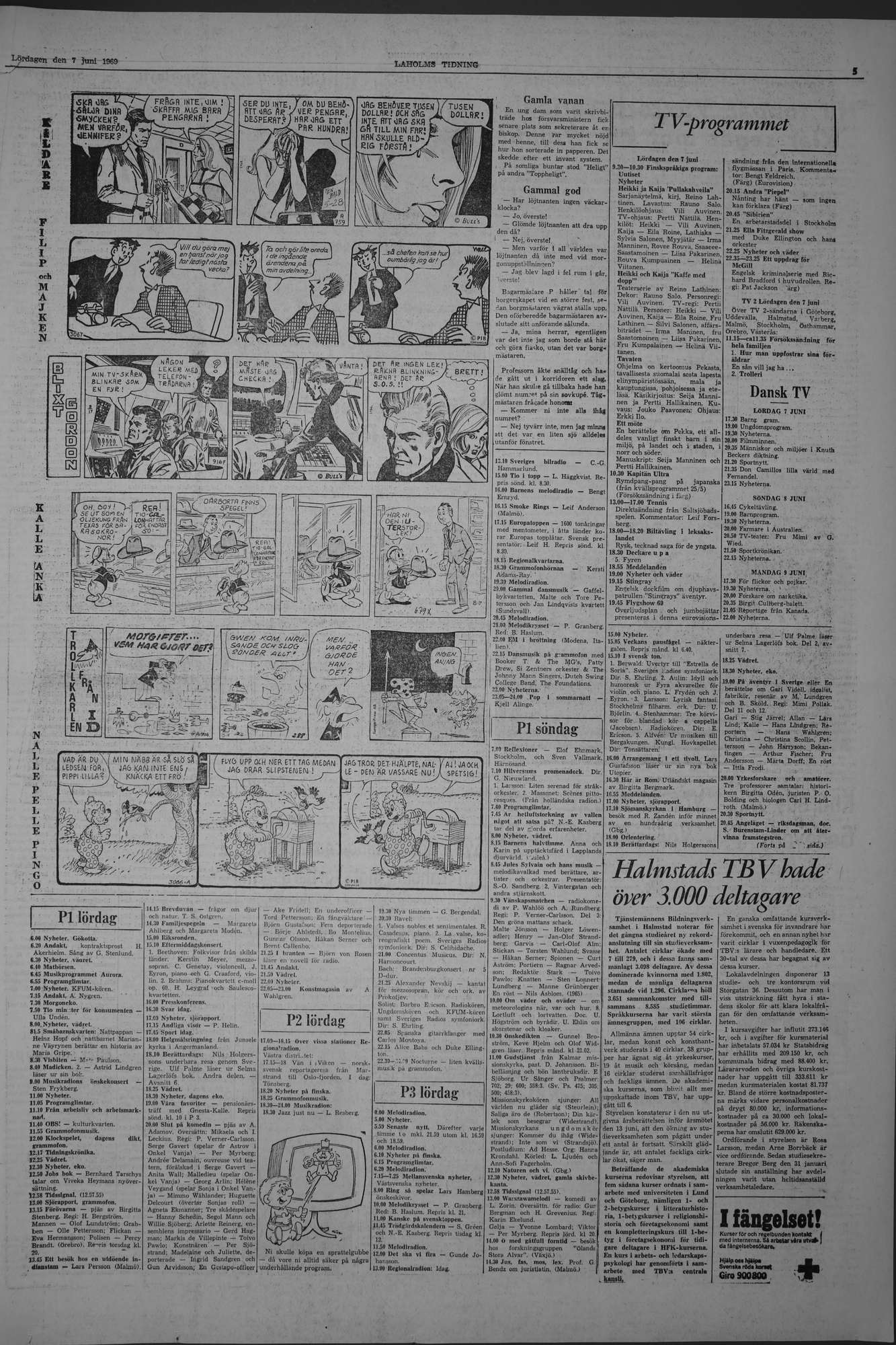 Laholms Tidning Lördag 7 juni 1969, sida 5