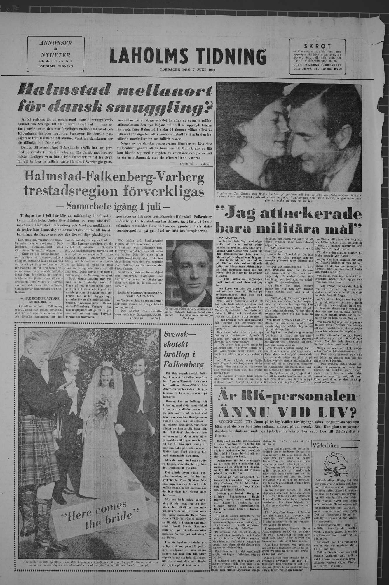 Laholms Tidning Lördag 7 juni 1969, sida 8