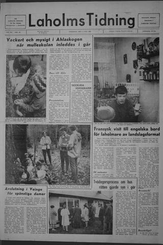 Förstasidan, Onsdag 7 maj 1969
