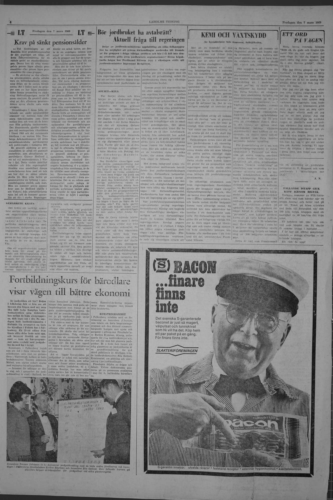 Laholms Tidning Fredag 7 mars 1969, sida 4