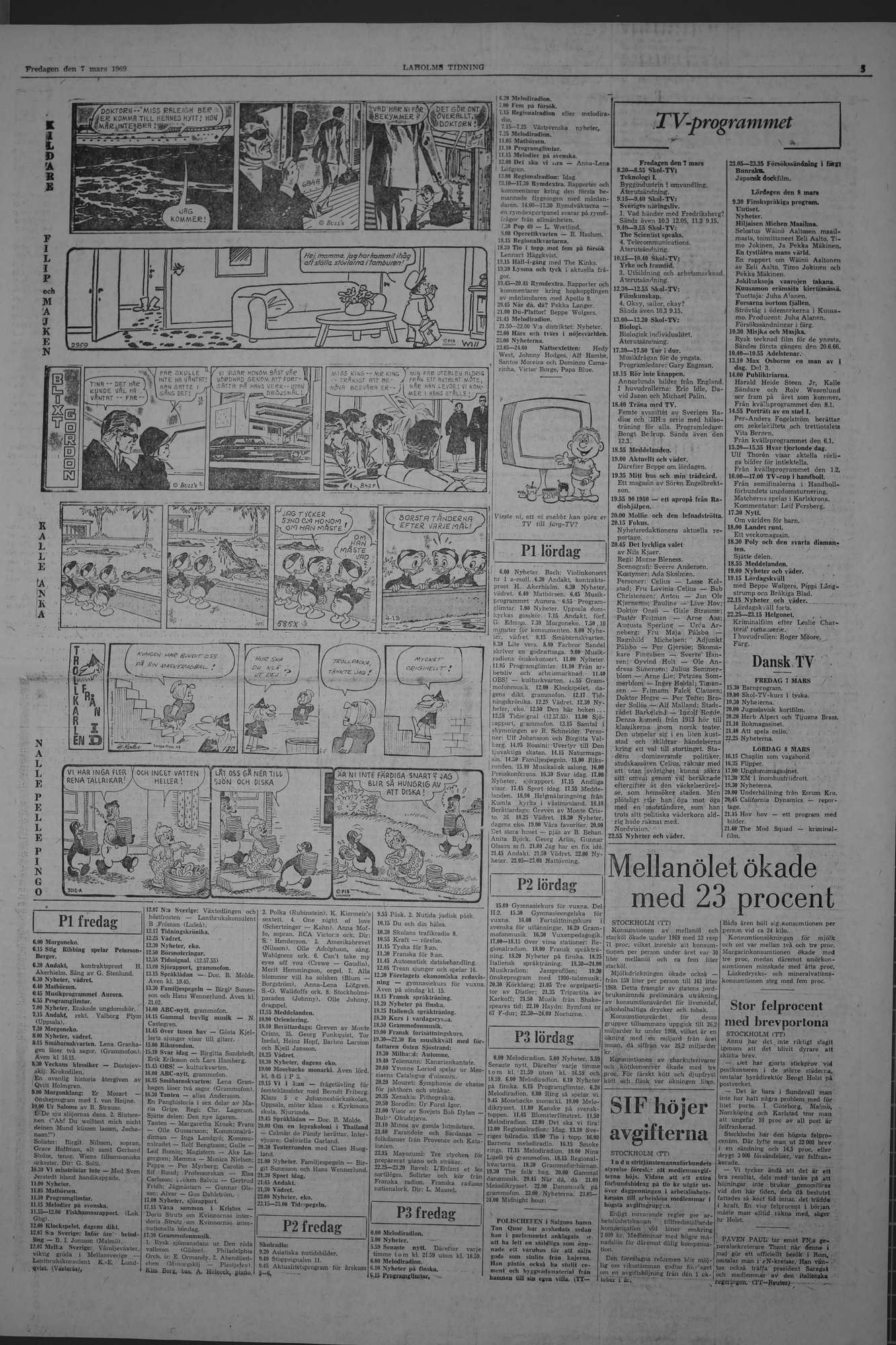Laholms Tidning Fredag 7 mars 1969, sida 5