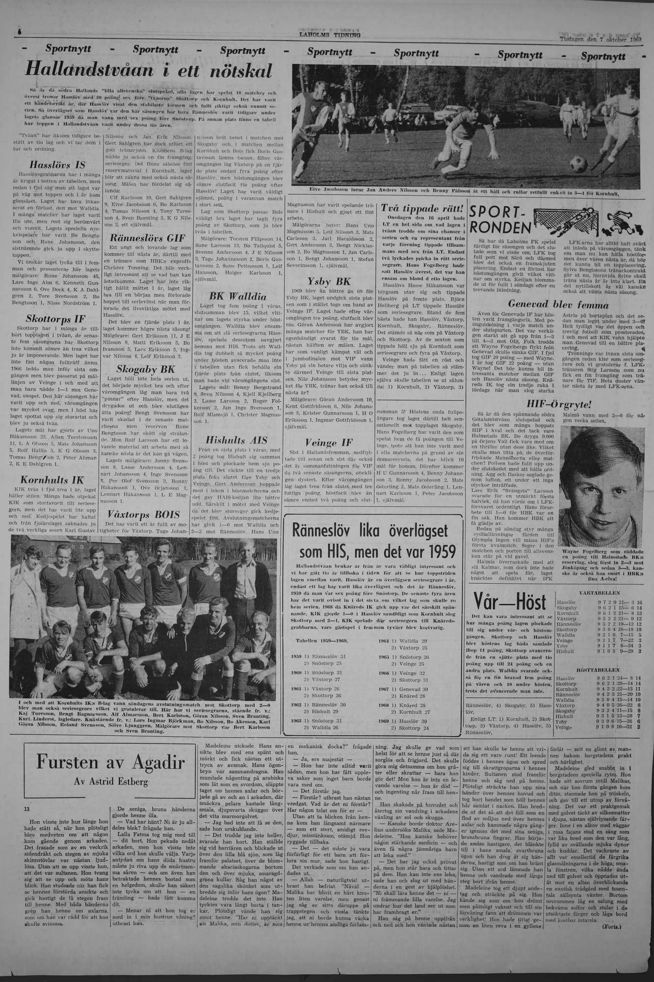 Laholms Tidning Tisdag 7 oktober 1969, sida 6
