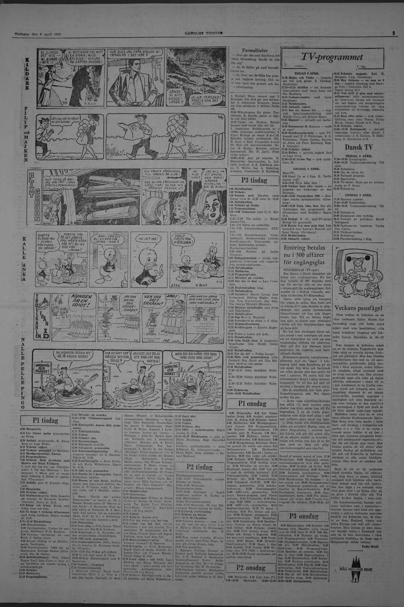 Laholms Tidning Tisdag 8 april 1969, sida 5