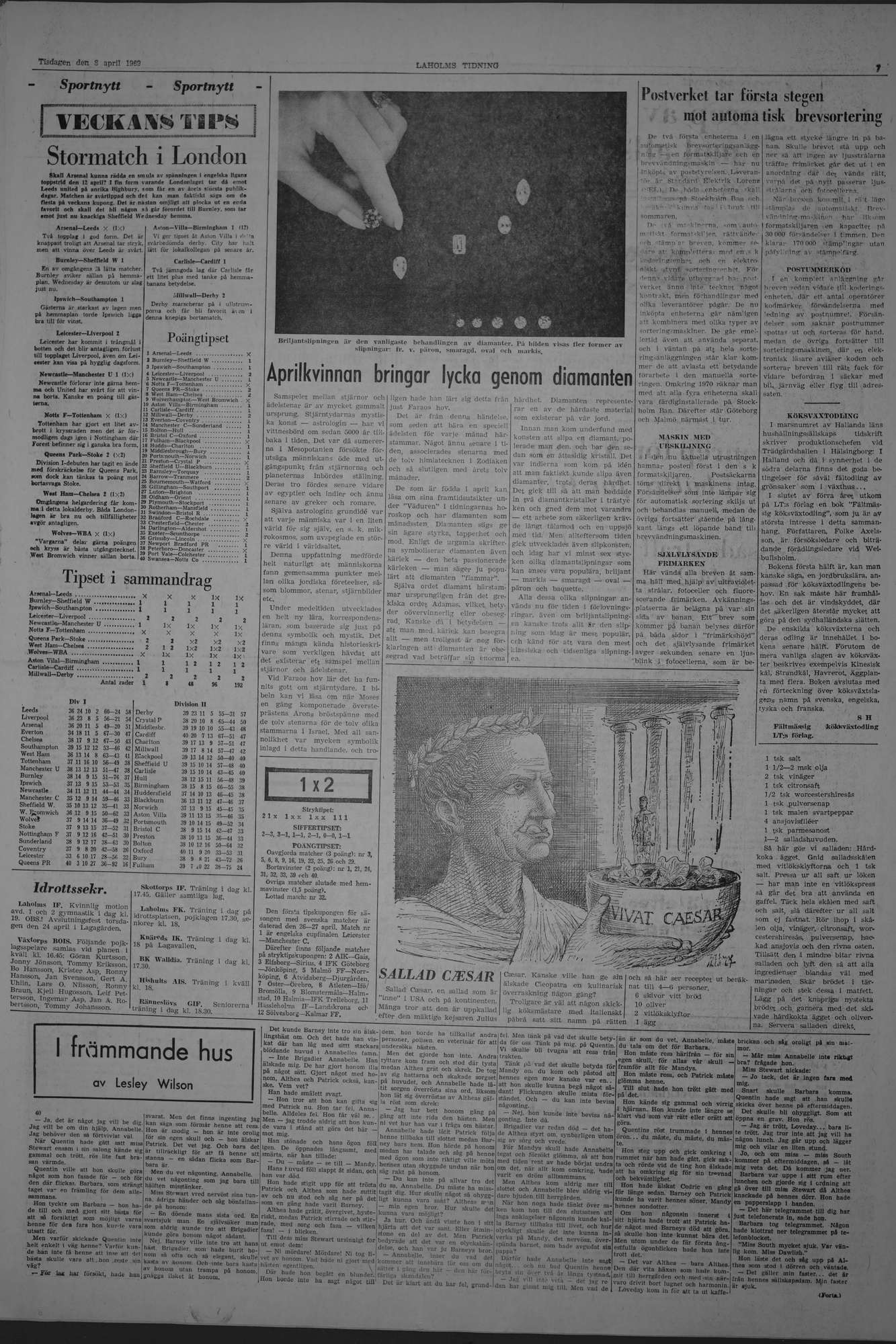 Laholms Tidning Tisdag 8 april 1969, sida 7
