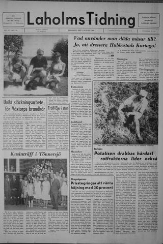 Förstasidan, Fredag 8 augusti 1969