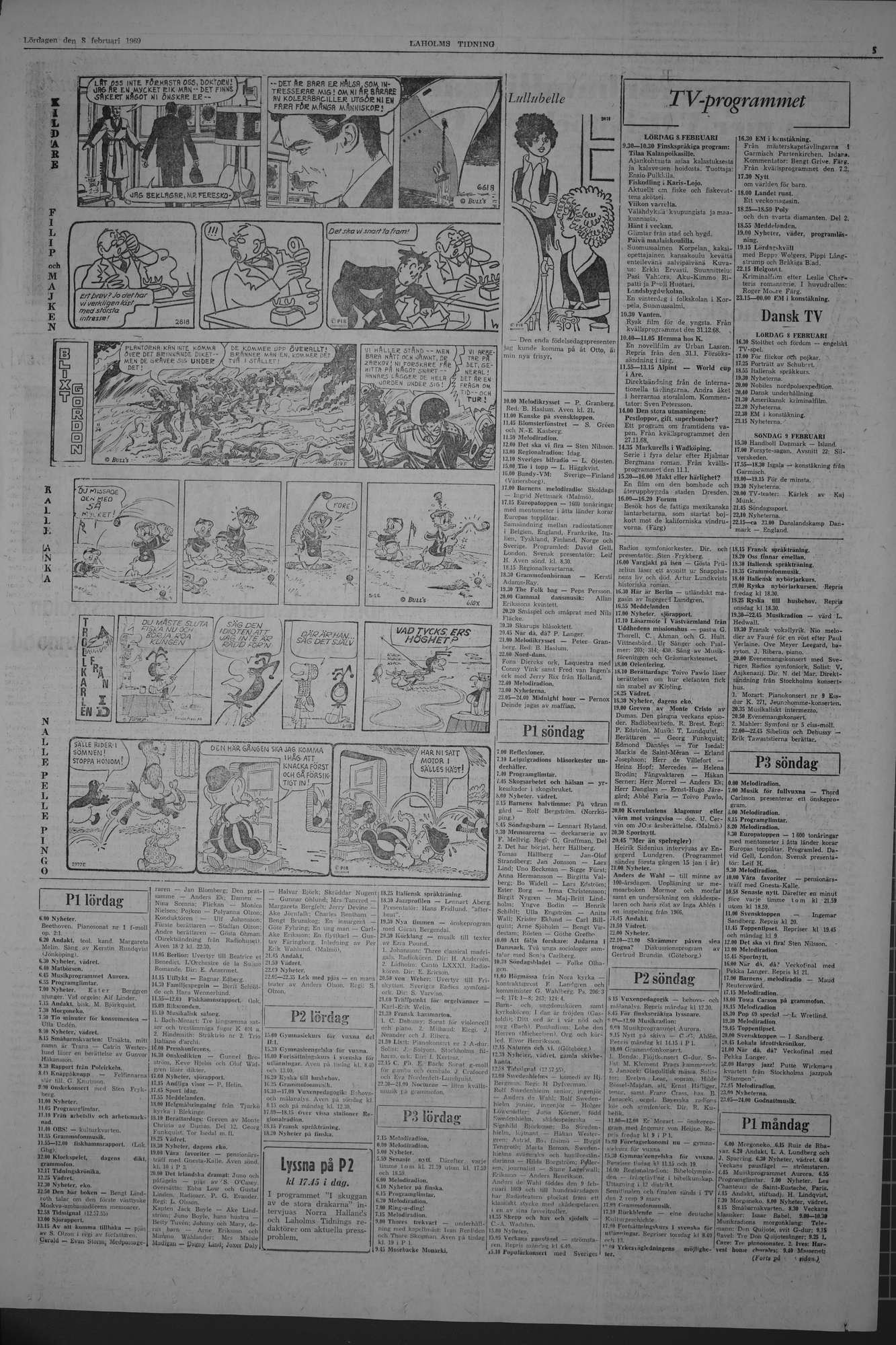 Laholms Tidning Lördag 8 februari 1969, sida 5