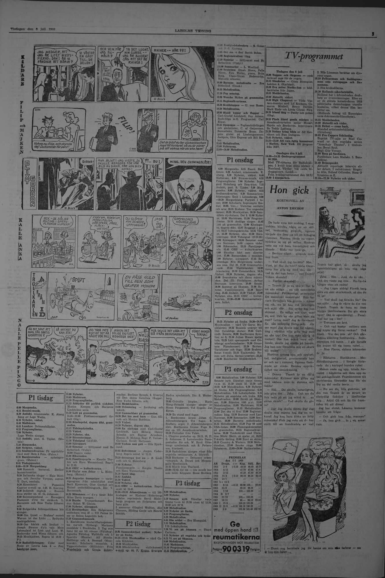 Laholms Tidning Tisdag 8 juli 1969, sida 5