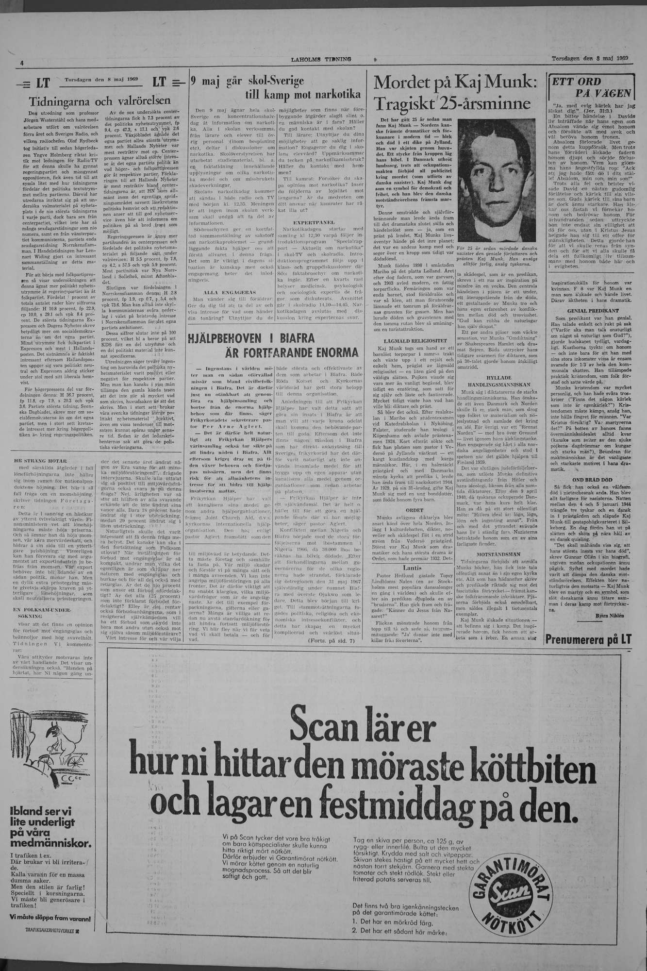 Laholms Tidning Torsdag 8 maj 1969, sida 4