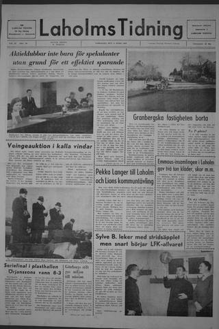 Förstasidan, Lördag 8 mars 1969