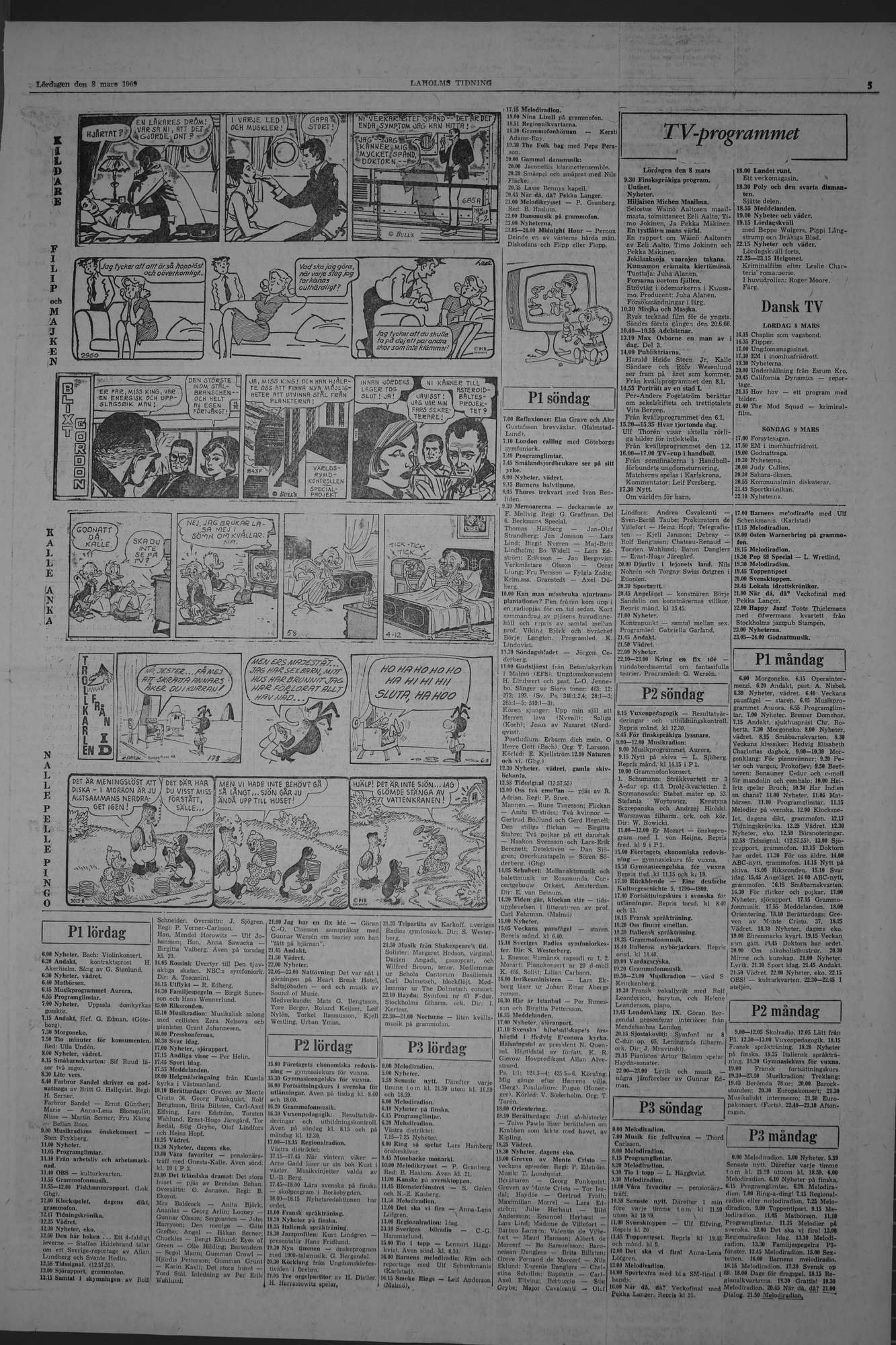 Laholms Tidning Lördag 8 mars 1969, sida 5