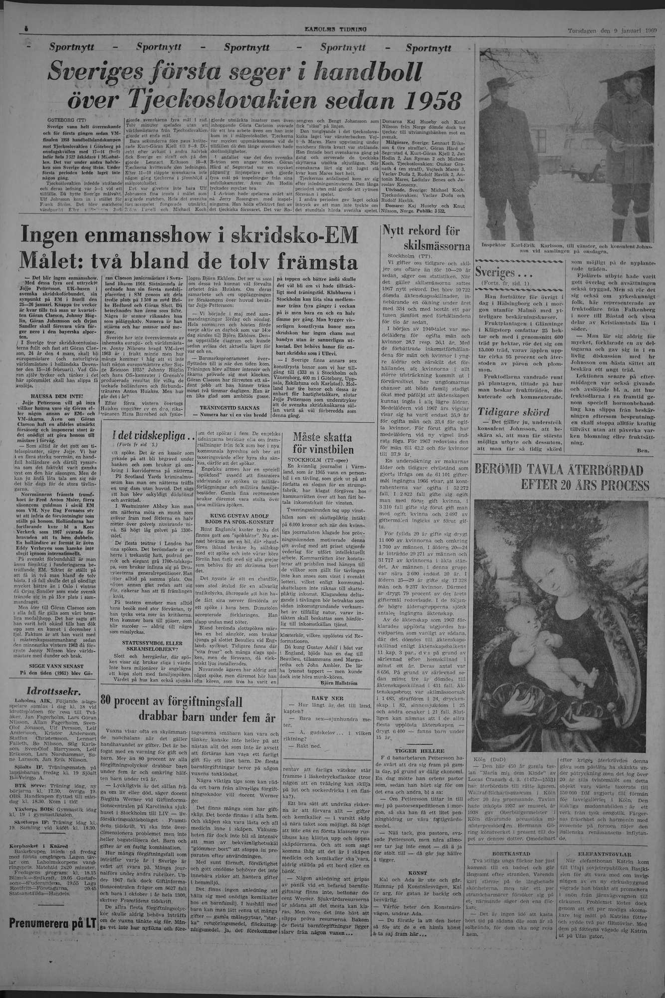 Laholms Tidning Torsdag 9 januari 1969, sida 6