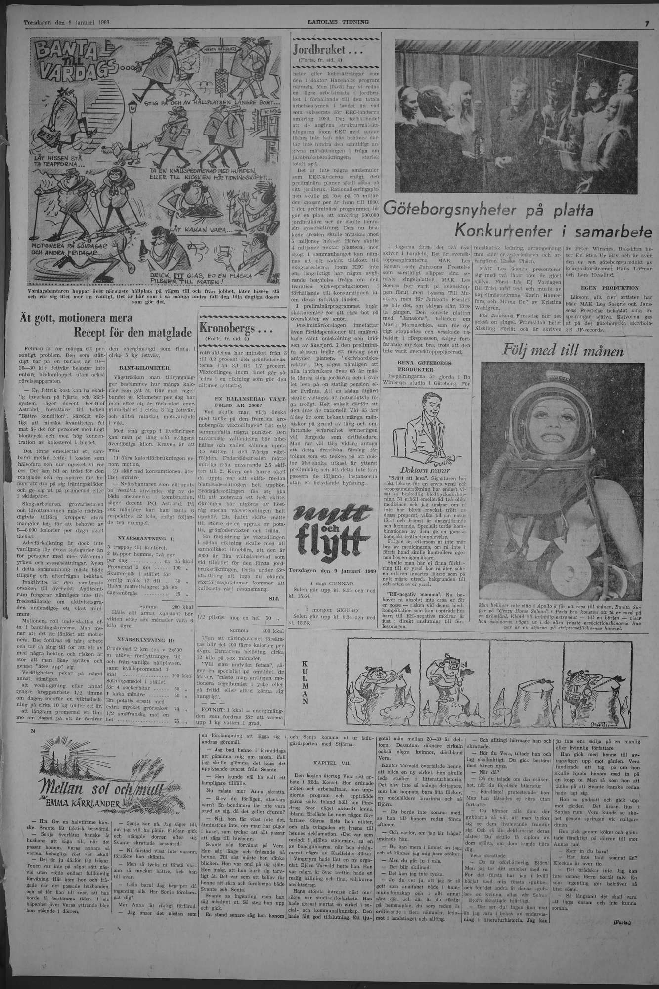Laholms Tidning Torsdag 9 januari 1969, sida 7