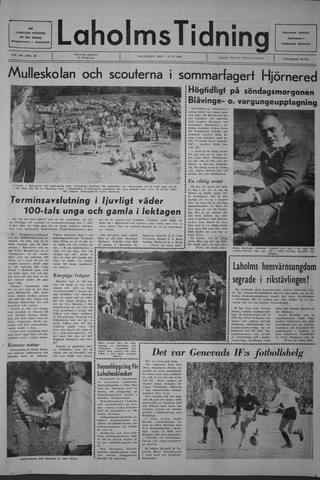 Förstasidan, Måndag 9 juni 1969
