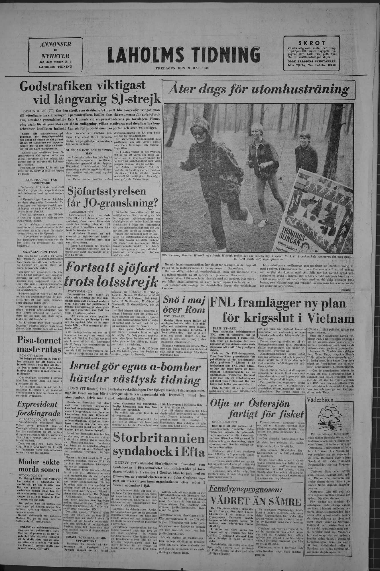 Laholms Tidning Fredag 9 maj 1969, sida 8