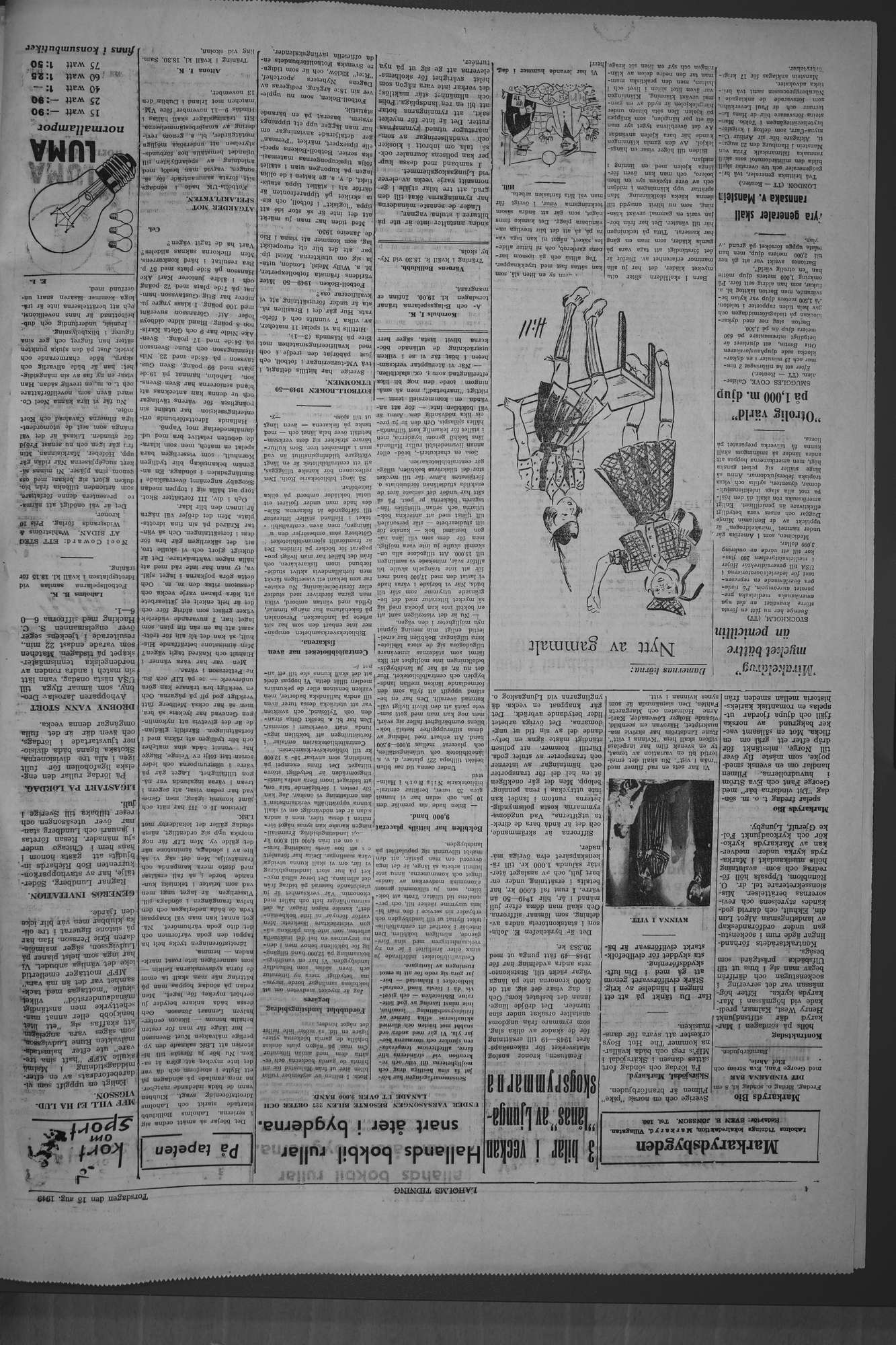 Laholms Tidning Torsdag 18 augusti 1949, sida 4