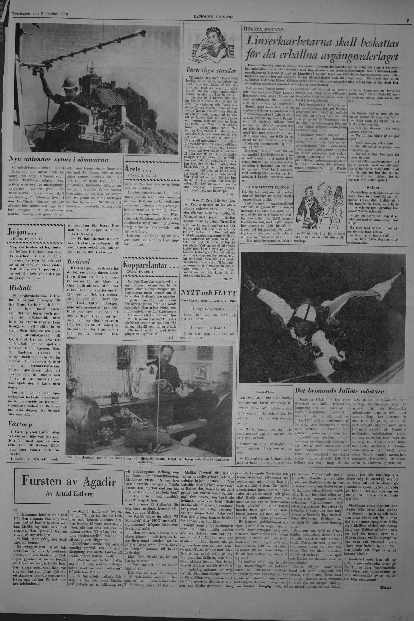Laholms Tidning Torsdag 9 oktober 1969, sida 7