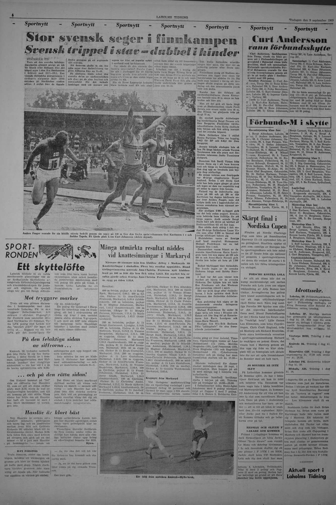 Laholms Tidning Tisdag 9 september 1969, sida 6