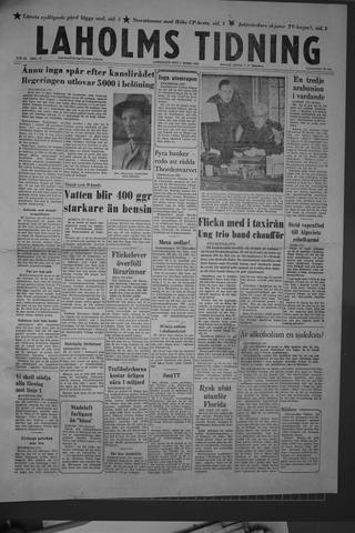 Förstasidan, Lördag 1 mars 1958