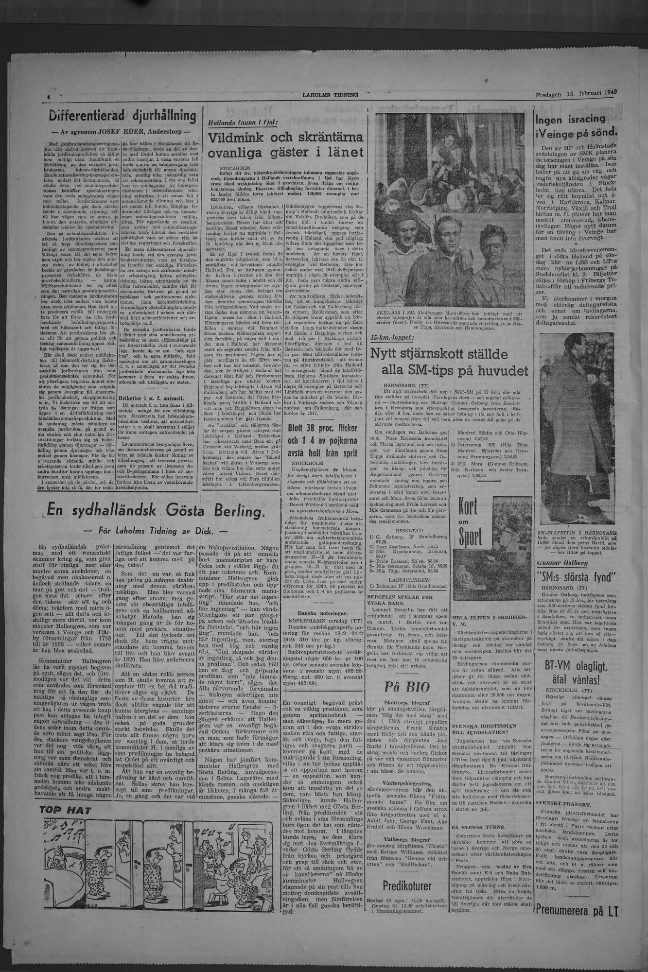 Laholms Tidning Fredag 18 februari 1949, sida 4