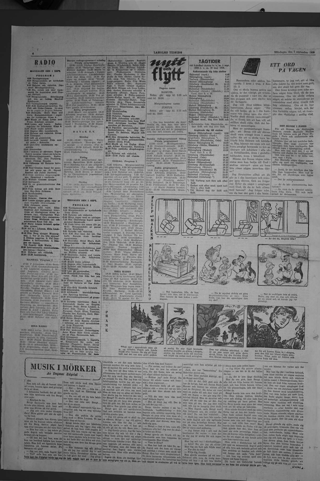 Laholms Tidning Måndag 1 september 1958, sida 6