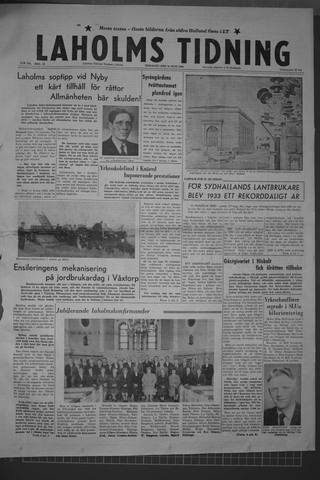 Förstasidan, Tisdag 10 juni 1958
