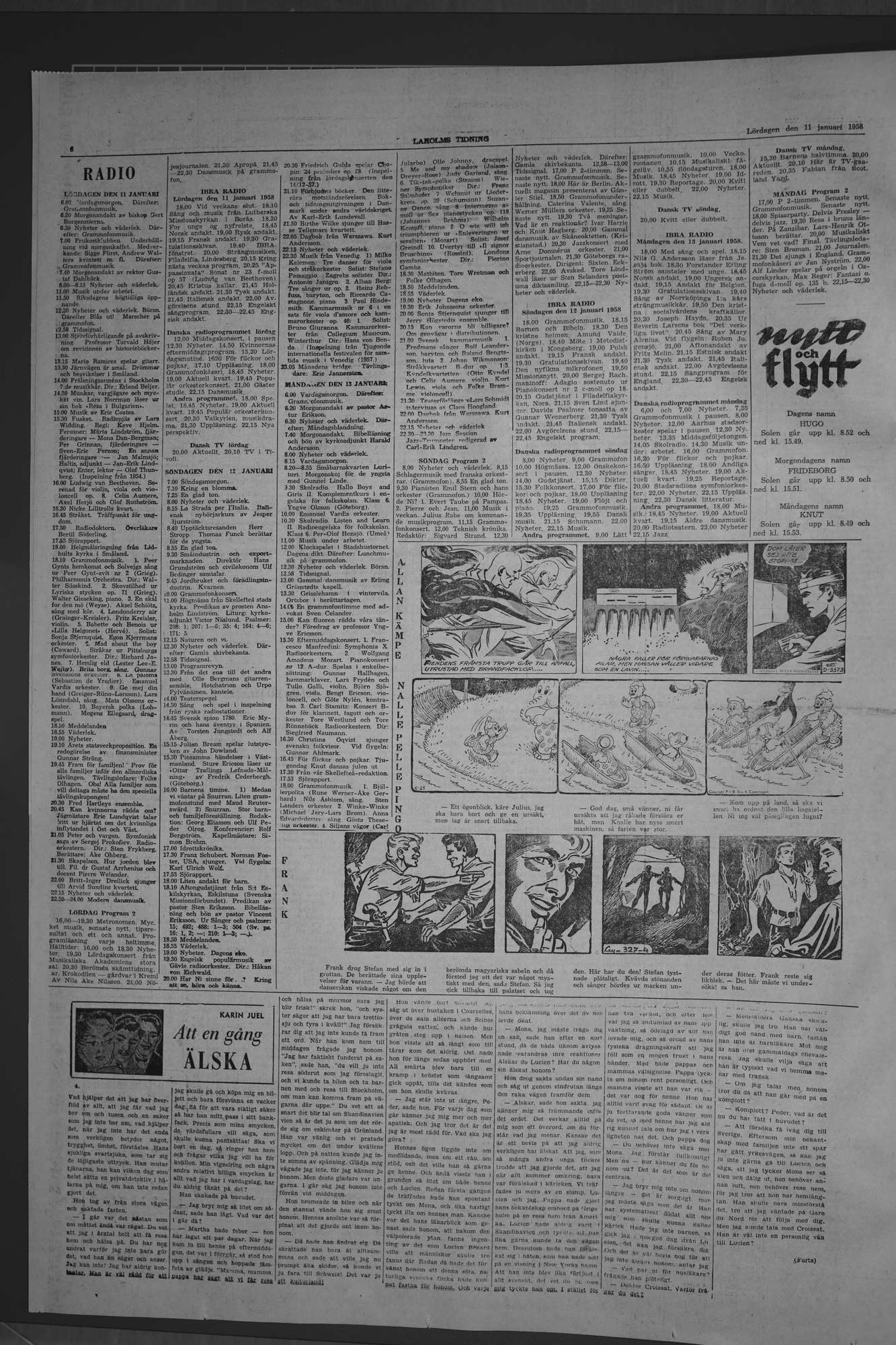 Laholms Tidning Lördag 11 januari 1958, sida 6