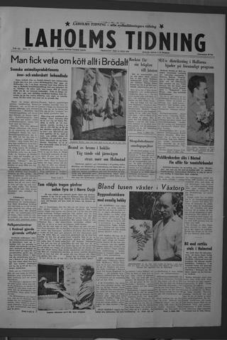 Förstasidan, Fredag 11 juli 1958