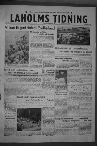 Förstasidan, Onsdag 11 juni 1958