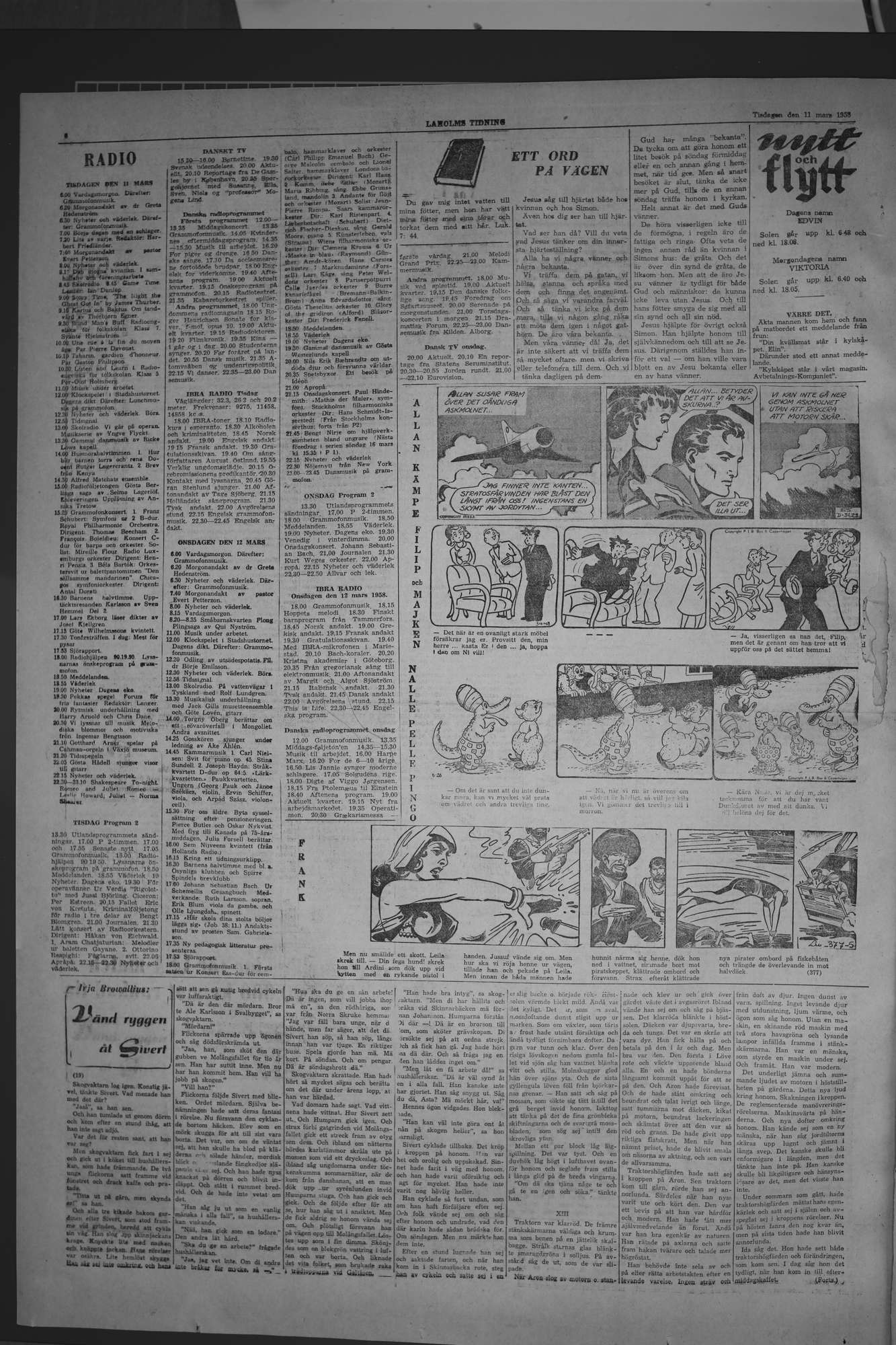 Laholms Tidning Tisdag 11 mars 1958, sida 4