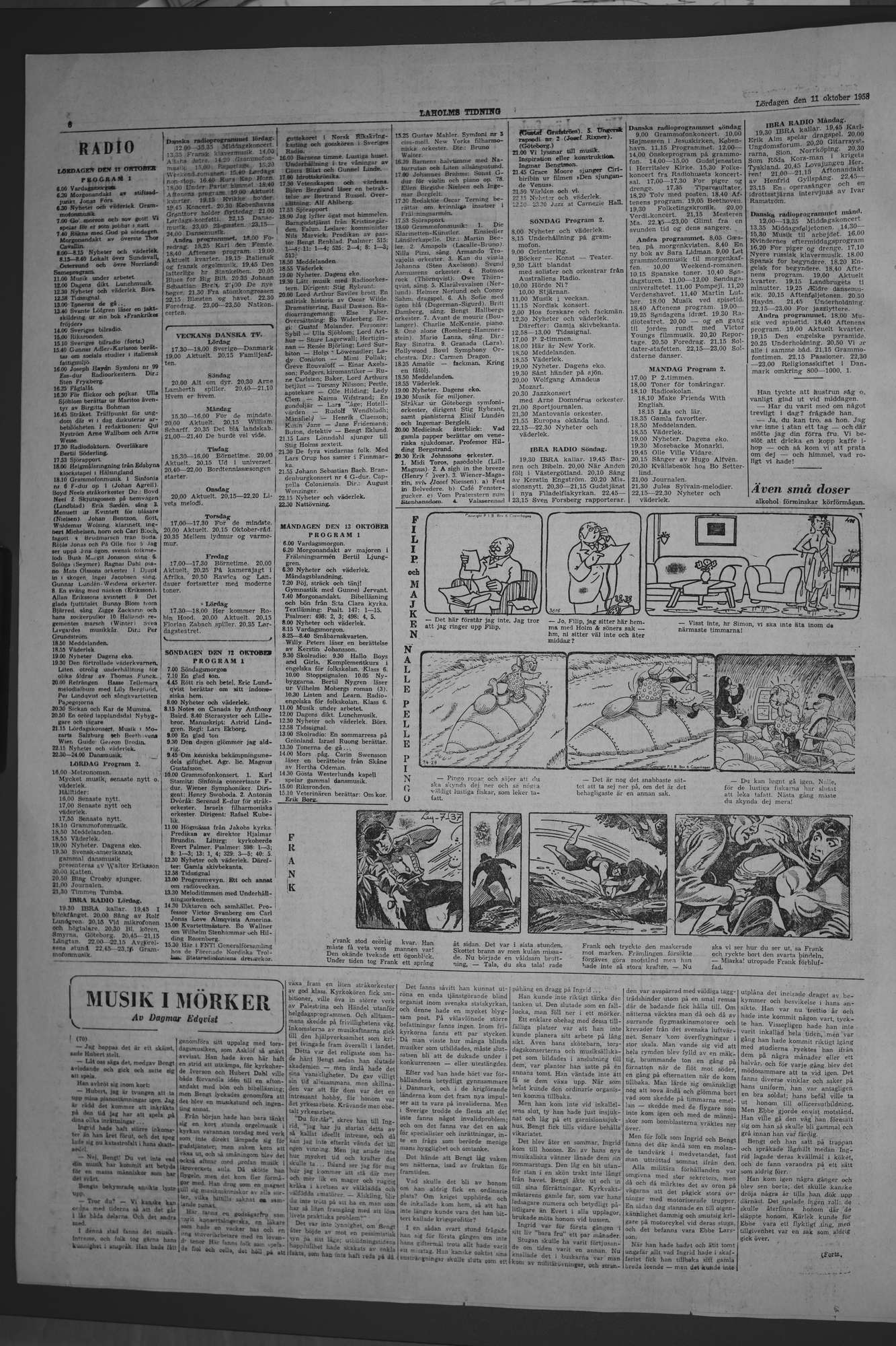 Laholms Tidning Lördag 11 oktober 1958, sida 6