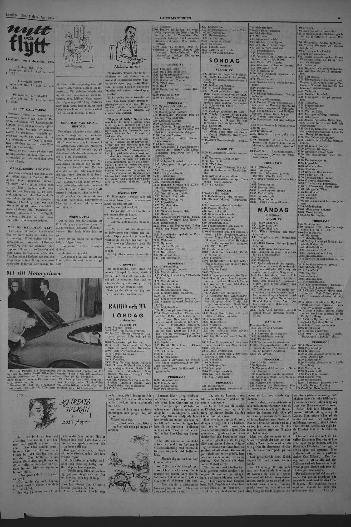 Laholms Tidning Lördag 4 december 1965, sida 7