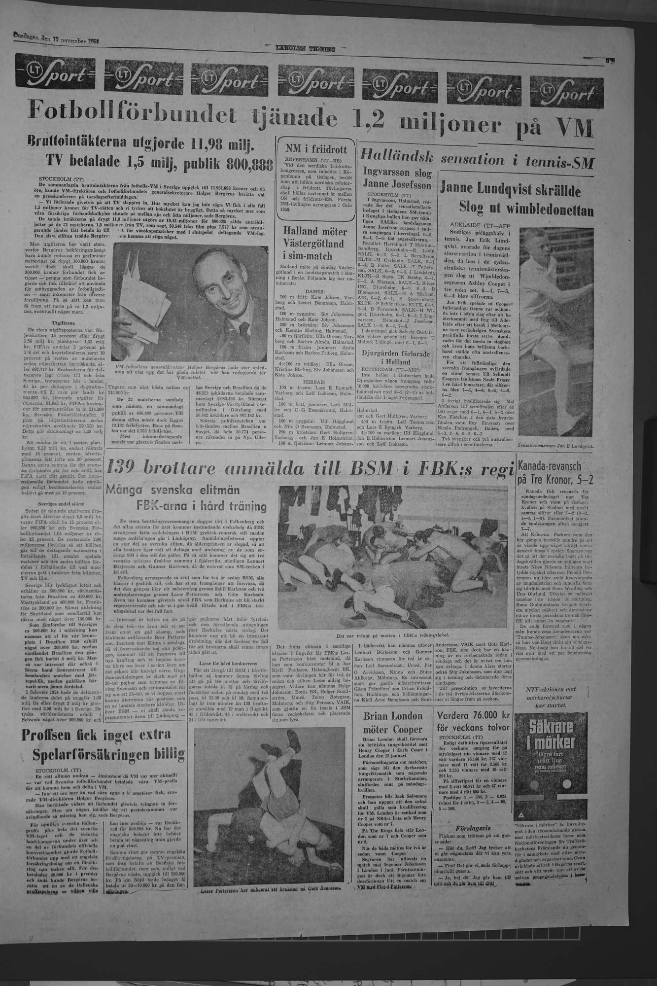 Laholms Tidning Onsdag 12 november 1958, sida 5