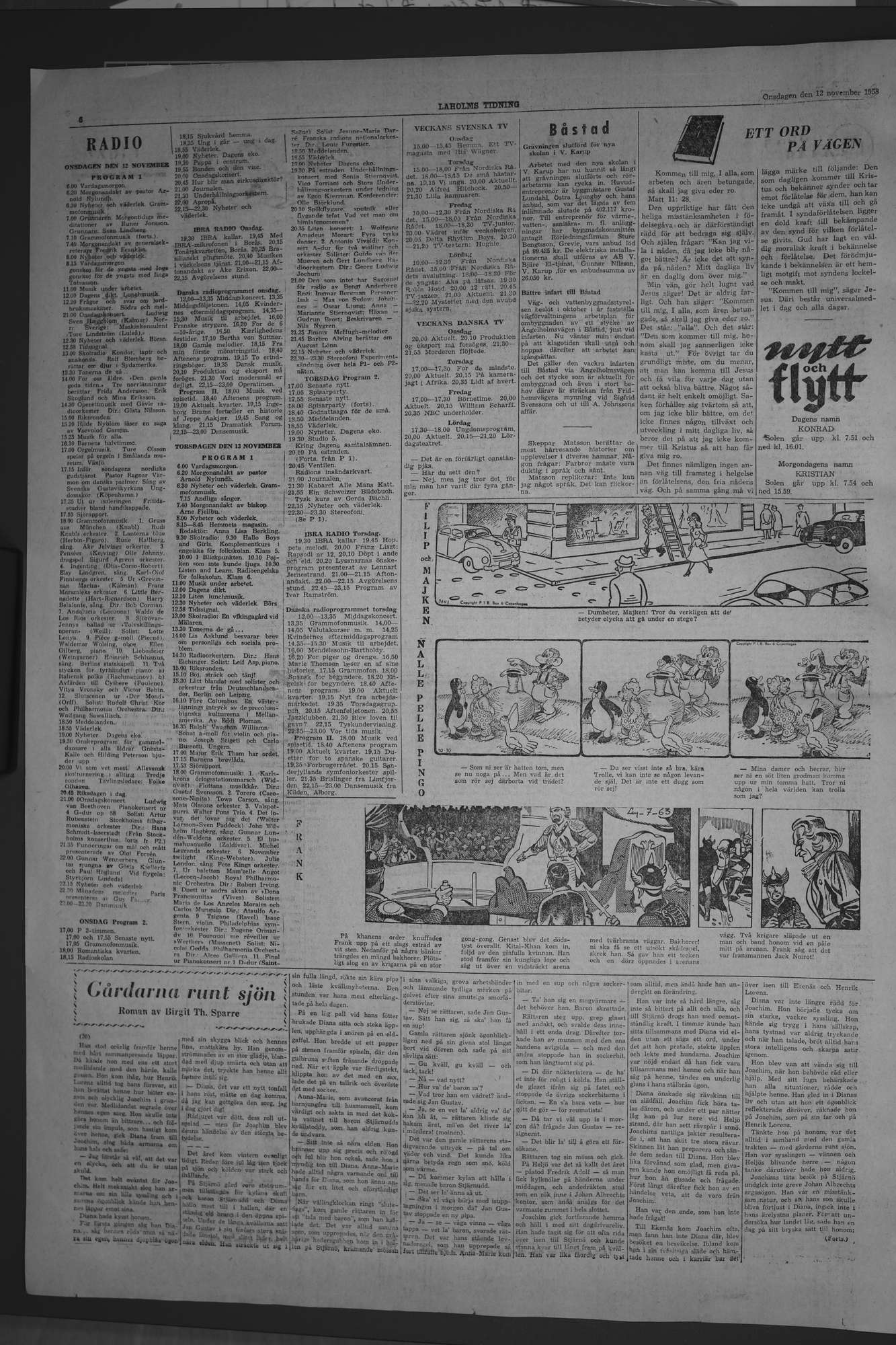 Laholms Tidning Onsdag 12 november 1958, sida 6