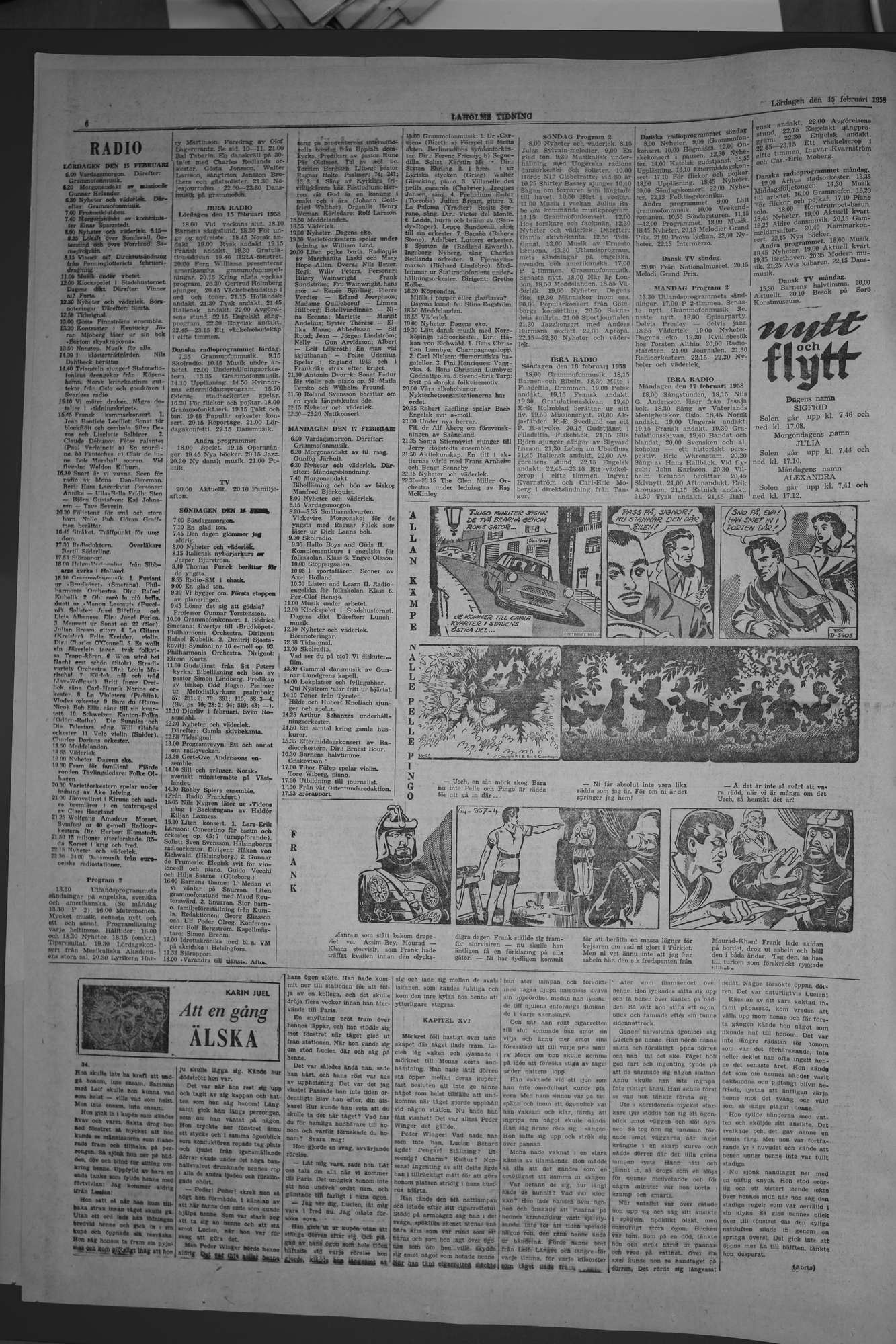 Laholms Tidning Lördag 15 februari 1958, sida 4