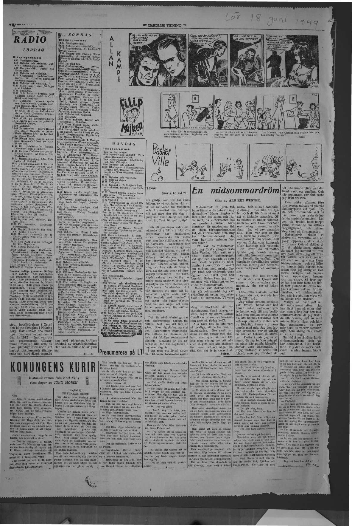 Laholms Tidning Lördag 18 juni 1949, sida 8