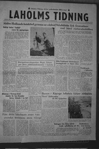 Förstasidan, Lördag 15 november 1958