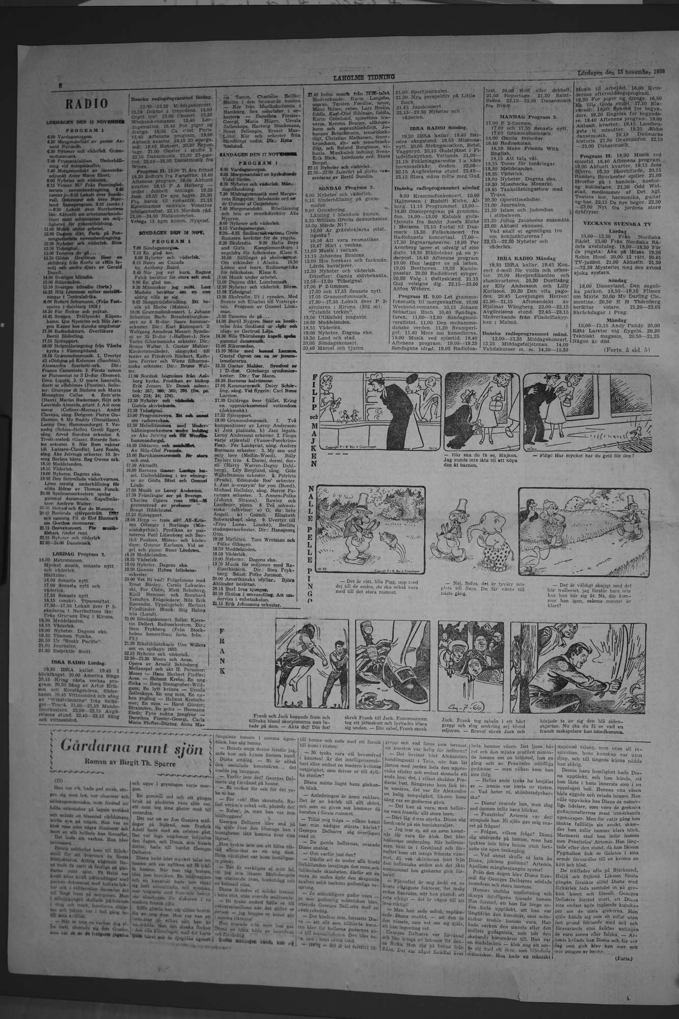 Laholms Tidning Lördag 15 november 1958, sida 6